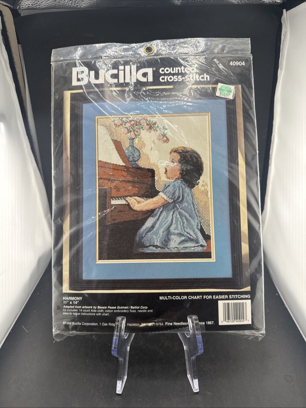 Vtg Bucilla Harmony Counted Cross Stitch Kit Bessie Pease Gutmann 40904 NOS New